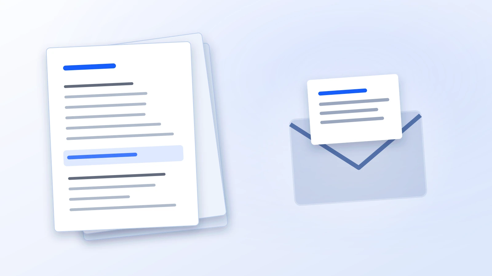 A stack of paper documents beside a shield with a tick in it